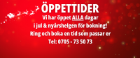 öppettider i jul och nyår