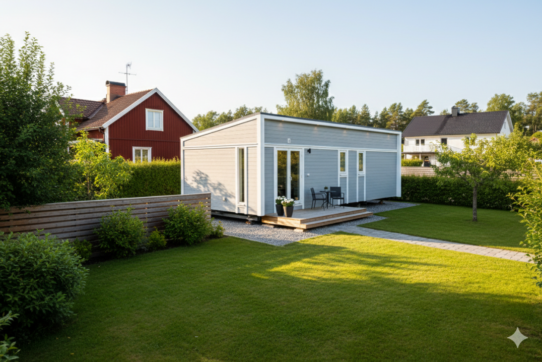 nyproduktion, svensktillverkat, fritidshus, komplementbostadshus, attefall